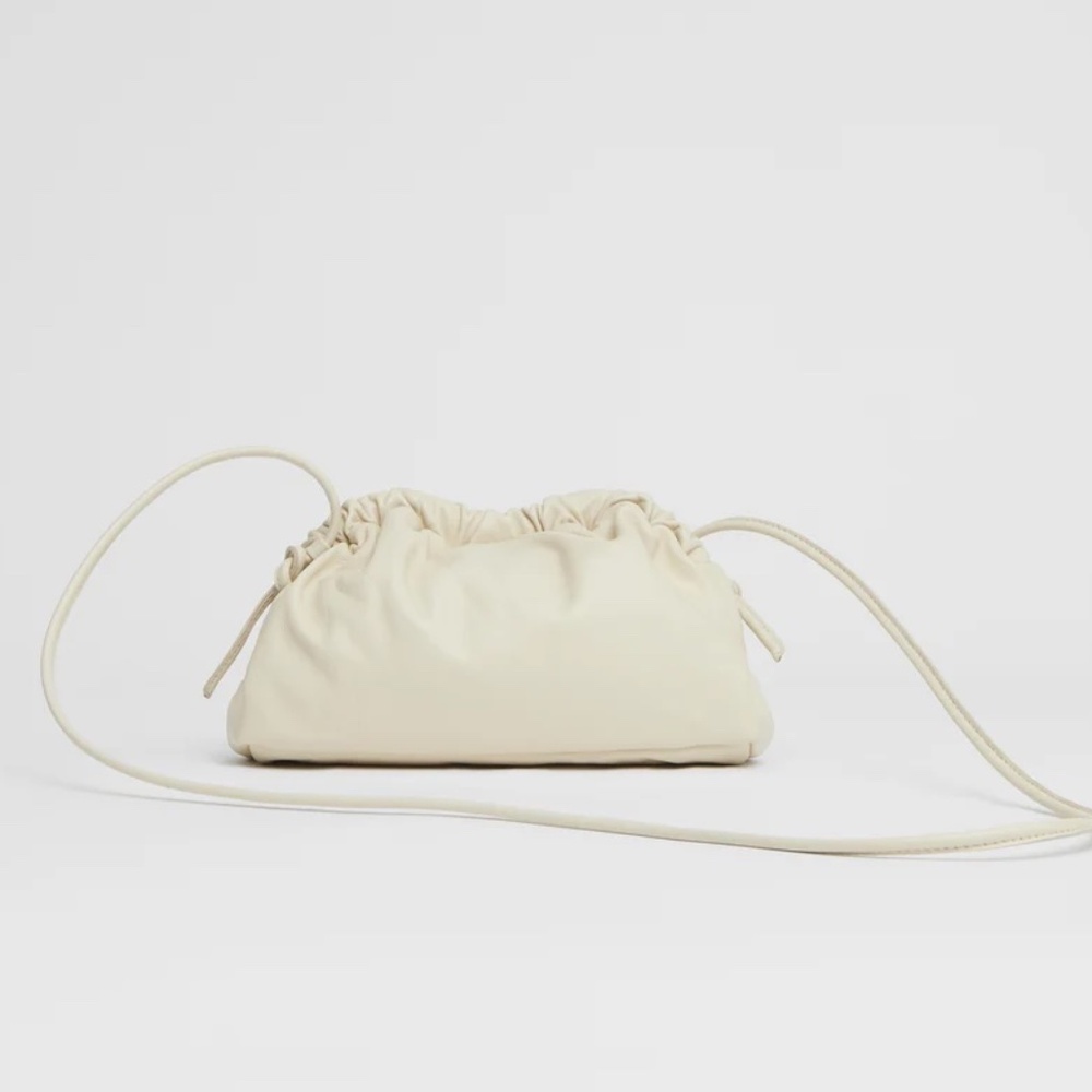 Mansur Gavriel Mini Cloud Clutch in Pearl
